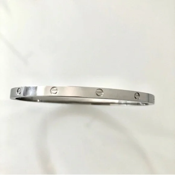 NEW Small Model Screw Cuff Bangle Love Bracelet with Screwdriver in Silver